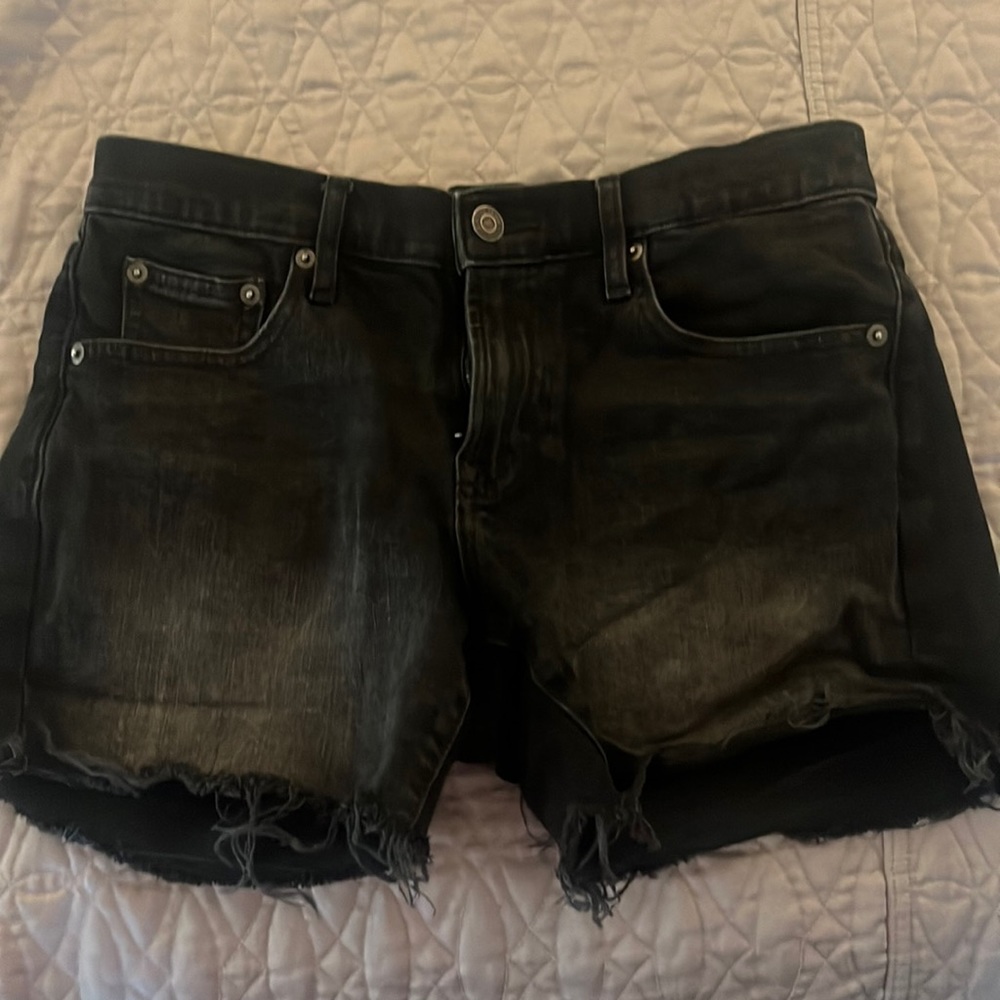 Gap Denim Black Cutoff Short 27 petite 5 in